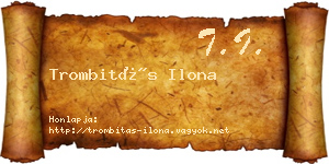 Trombitás Ilona névjegykártya